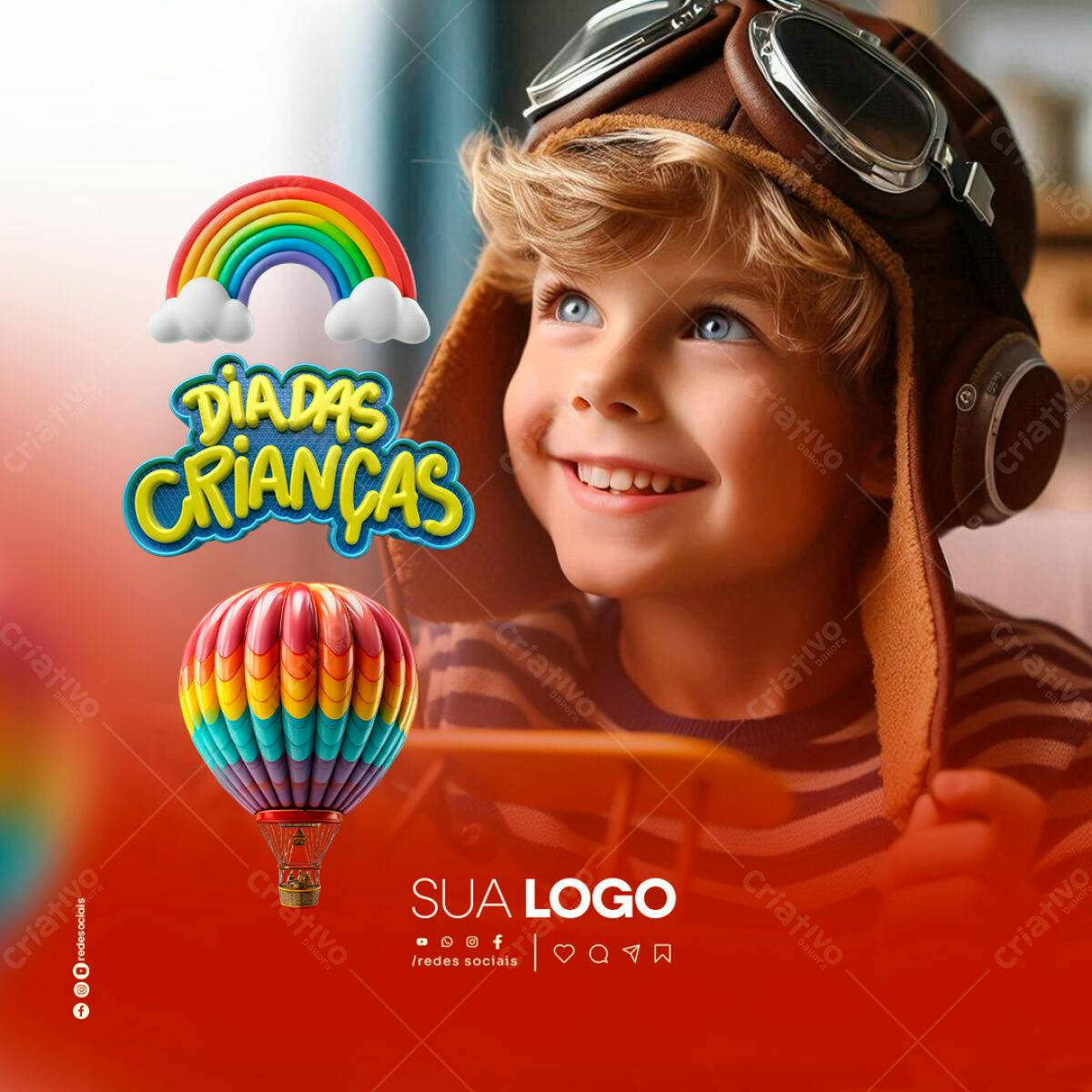 Dia das Crianças PSD Editável