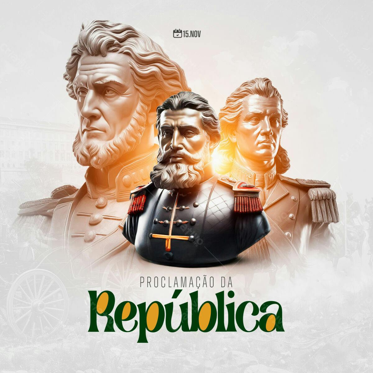 PSD para Proclamação da República PSD Editável
