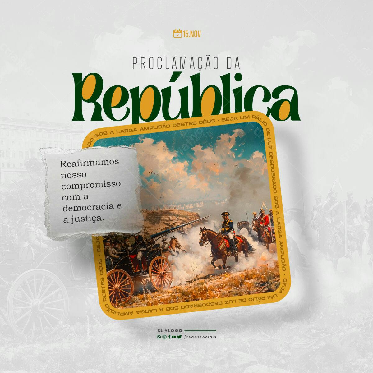 Post para Proclamação da República PSD Editável
