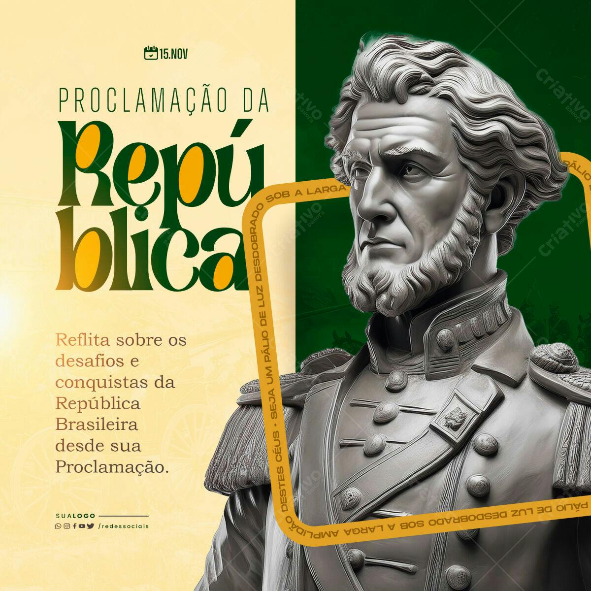Flyer para Proclamação da República PSD Editável