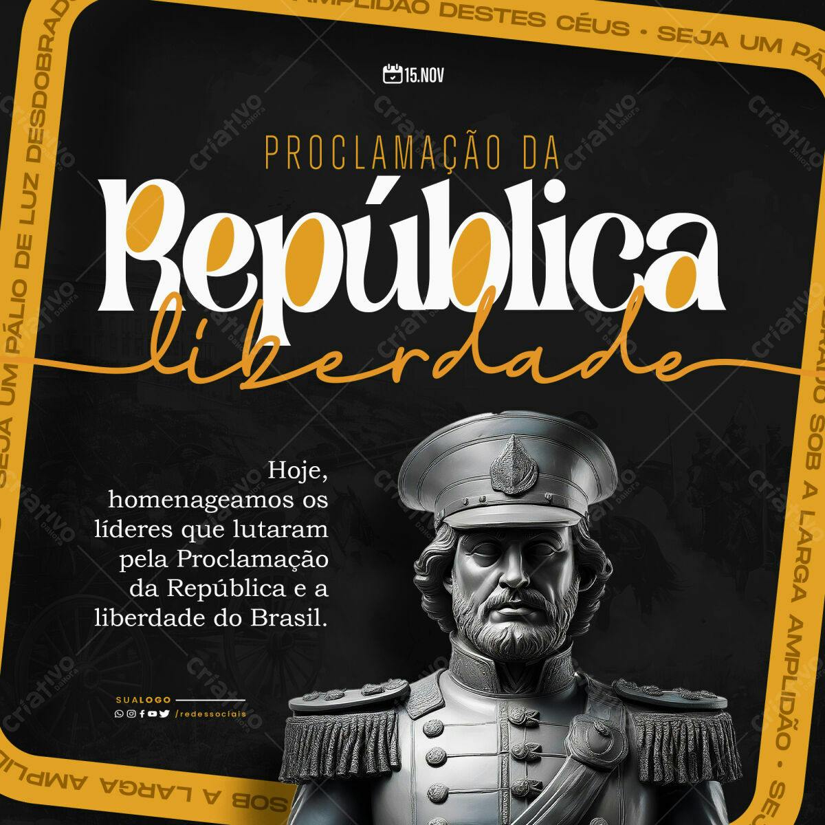 Flyer Proclamação da República PSD Editável