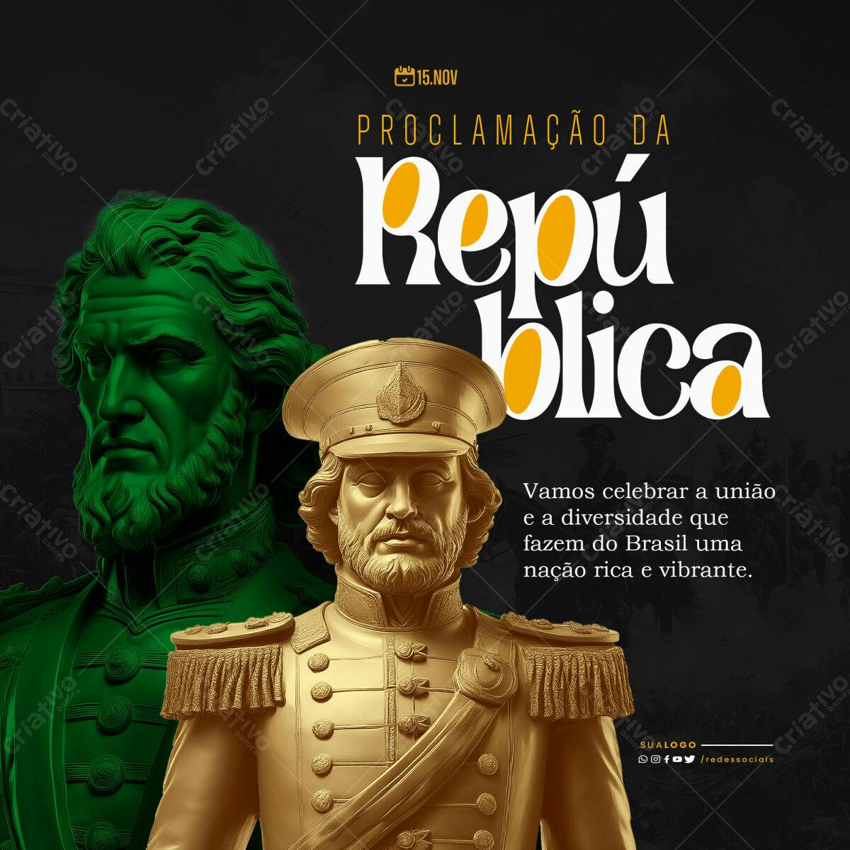 Post para Proclamação da República PSD Editável