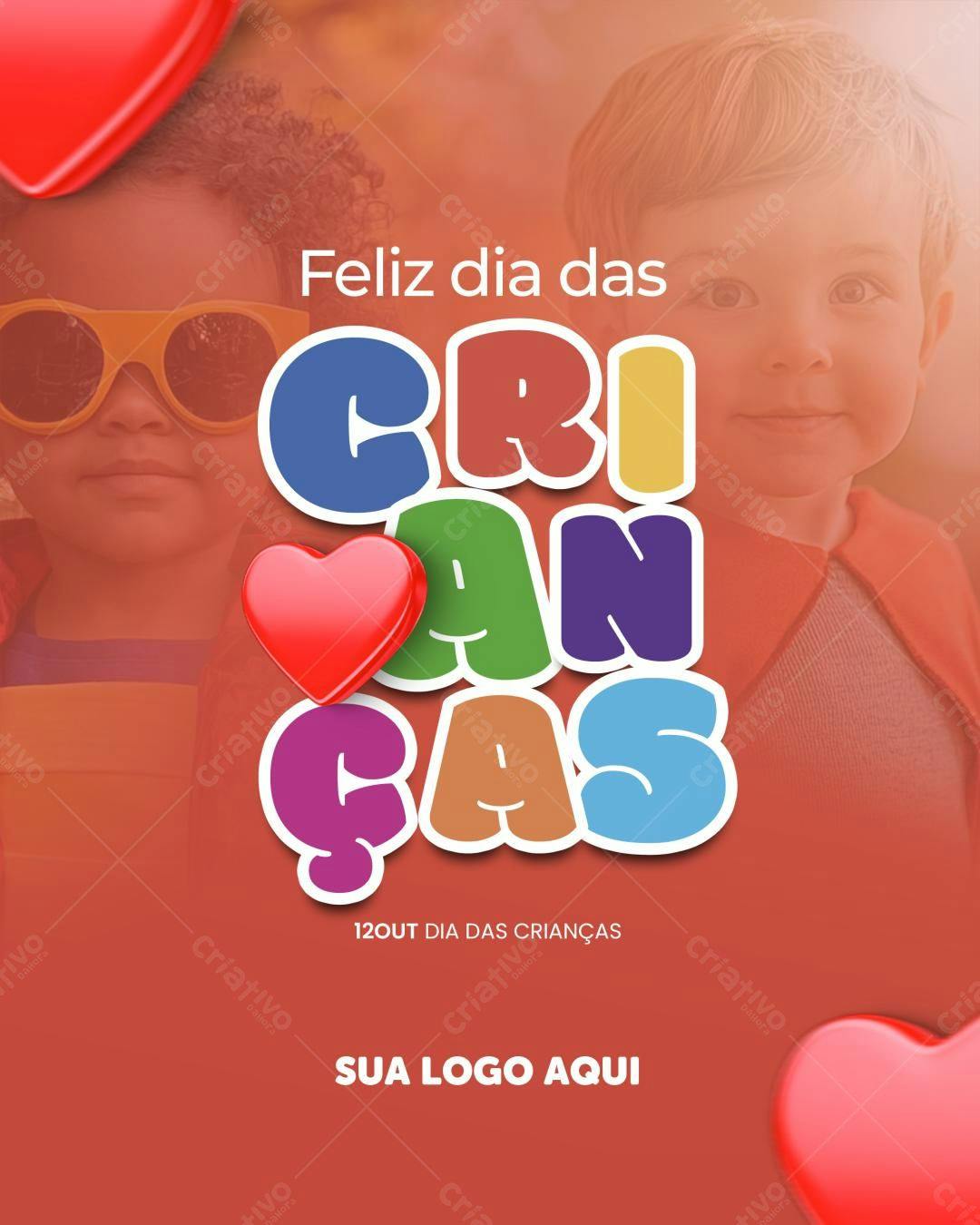 Flyer Dia das Crianças PSD Editável