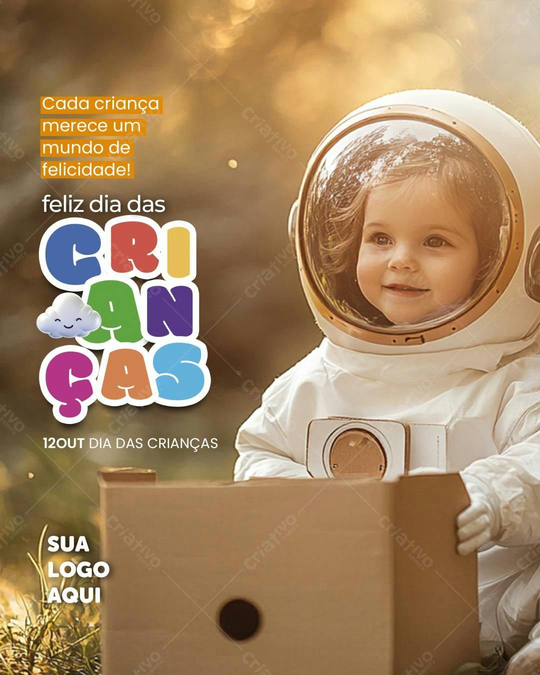 Flyer Dia das Crianças PSD Editável