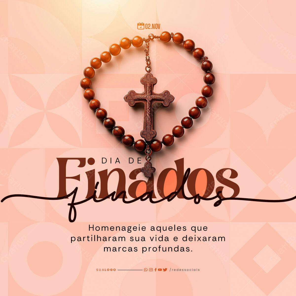 Flyer Dia de Finados PSD Editável