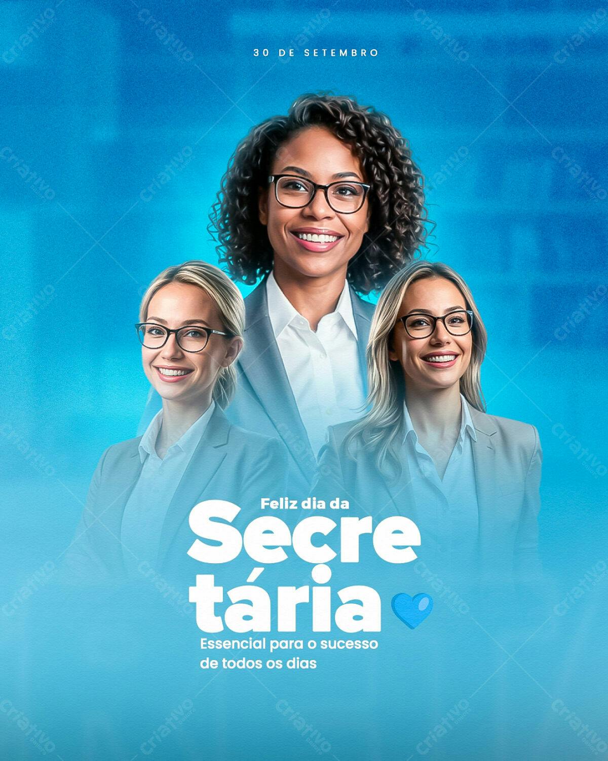 Flyer Dia da Secretária PSD Editável