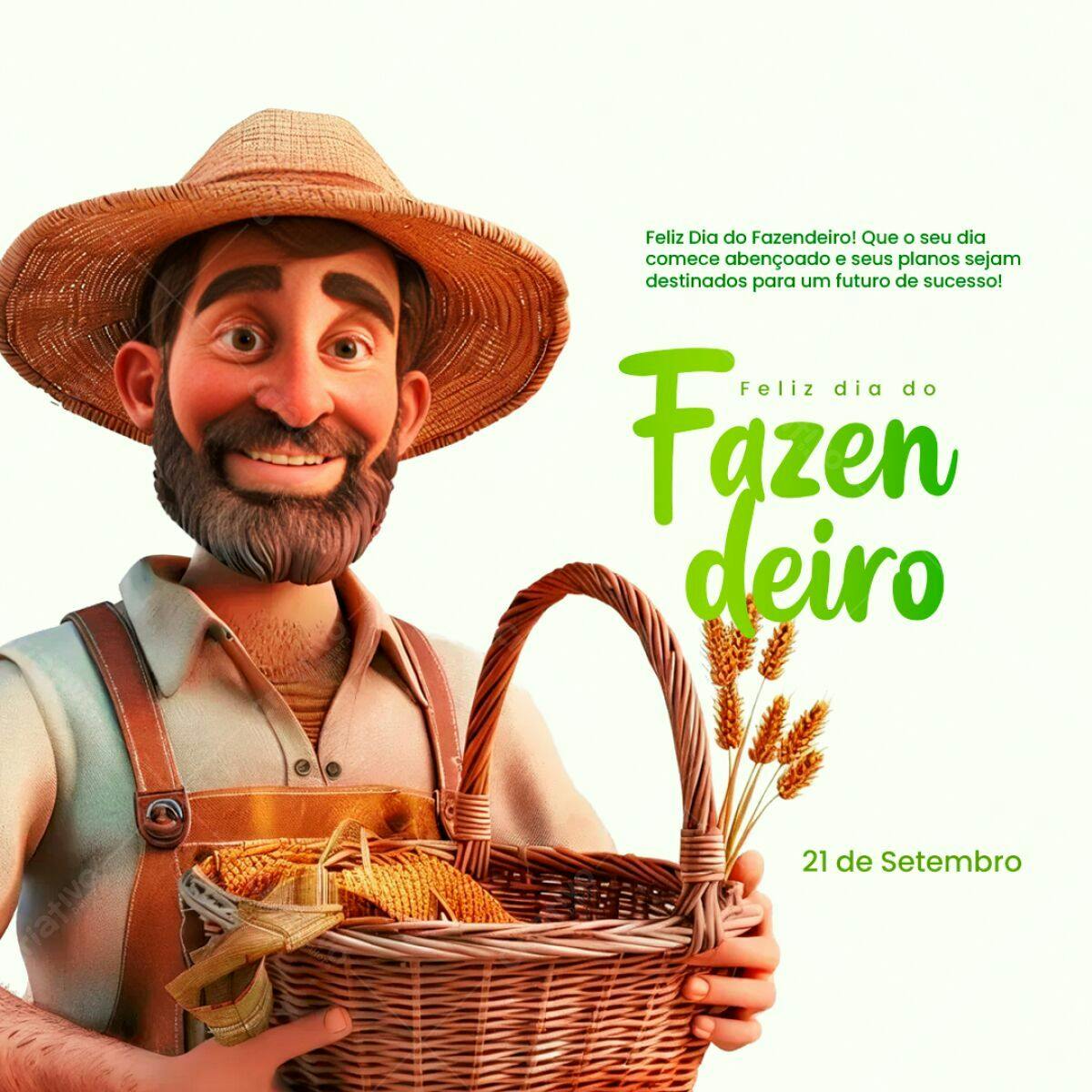 Postagem Dia do Fazendeiro PSD Editável
