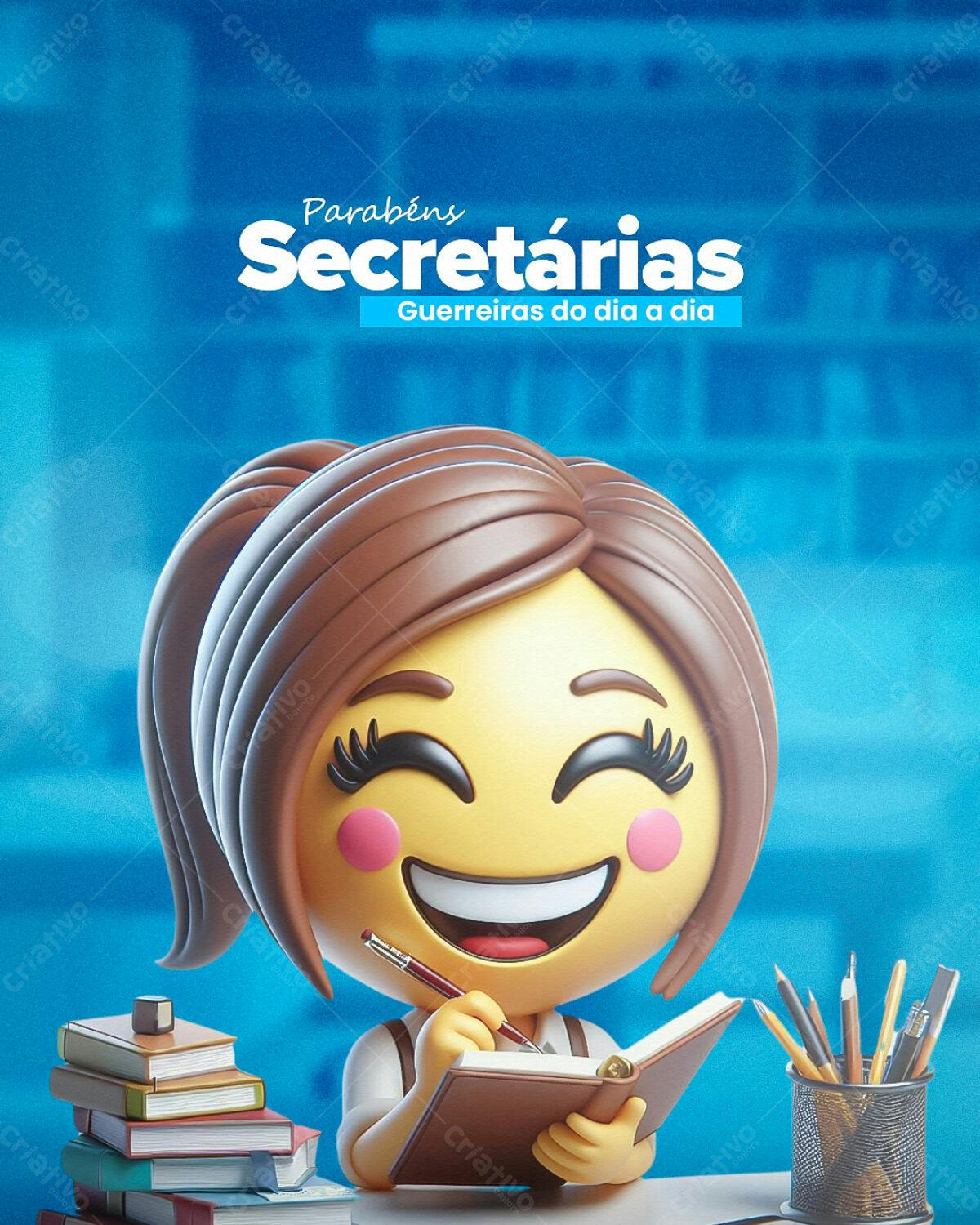 Postagem Dia da Secretária PSD Editável