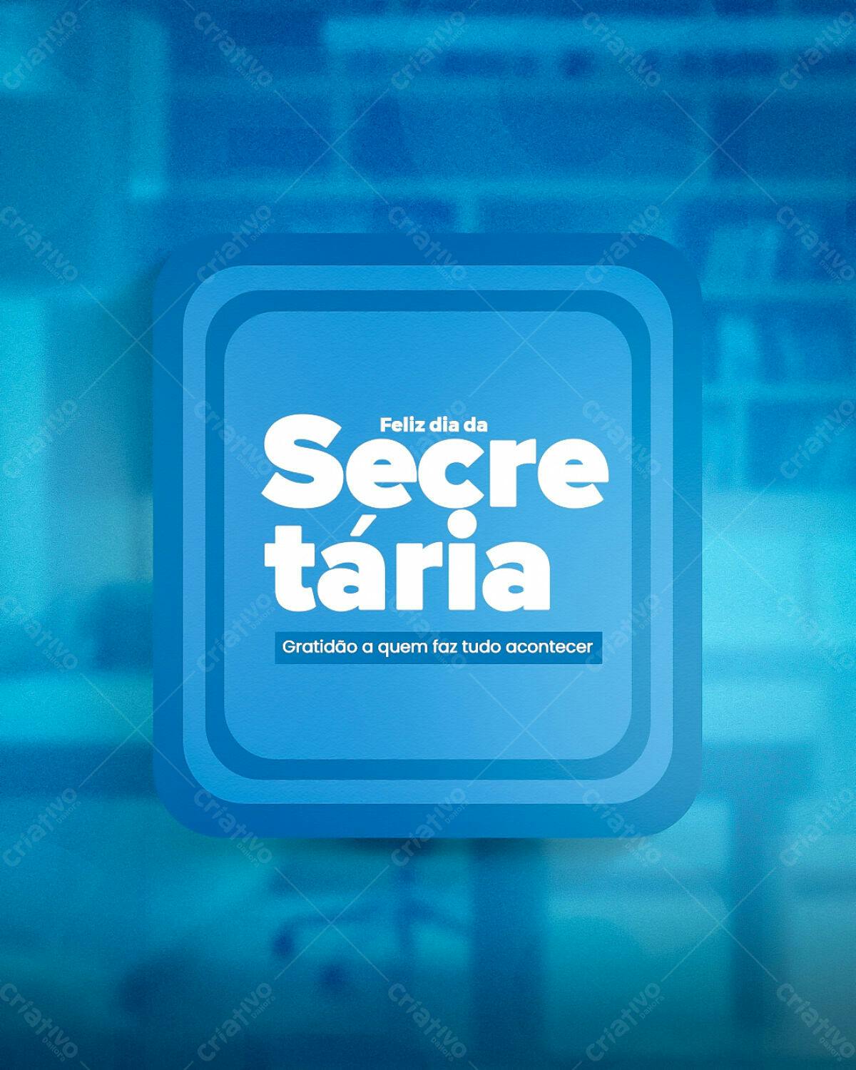 Postagem Dia da Secretária PSD Editável
