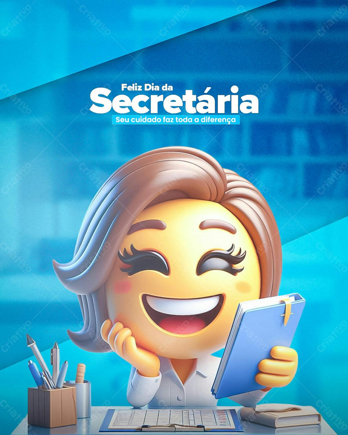 Postagem Dia da Secretária PSD Editável