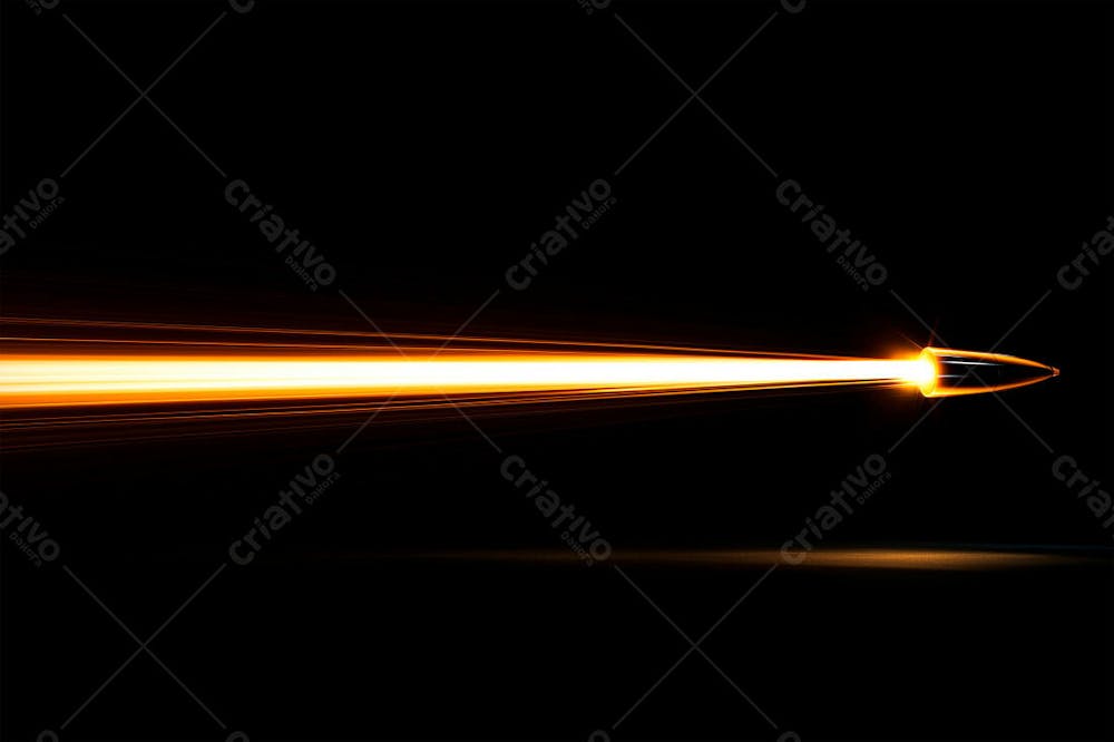 Trilha De Bala Overlay Sobre Um Fundo Preto