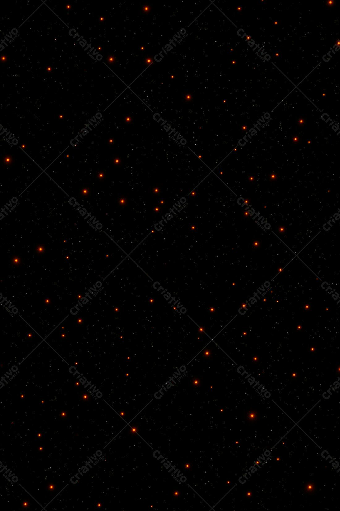 Textura Estrelas Laranja para Fundo Escuro