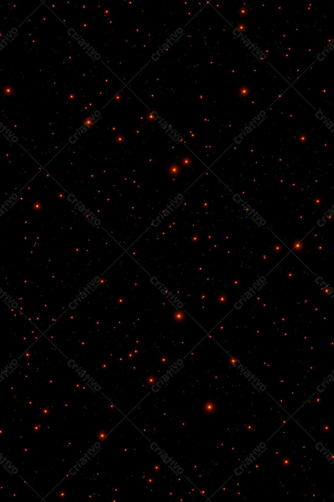Textura Estrelas Laranja para Fundo Escuro