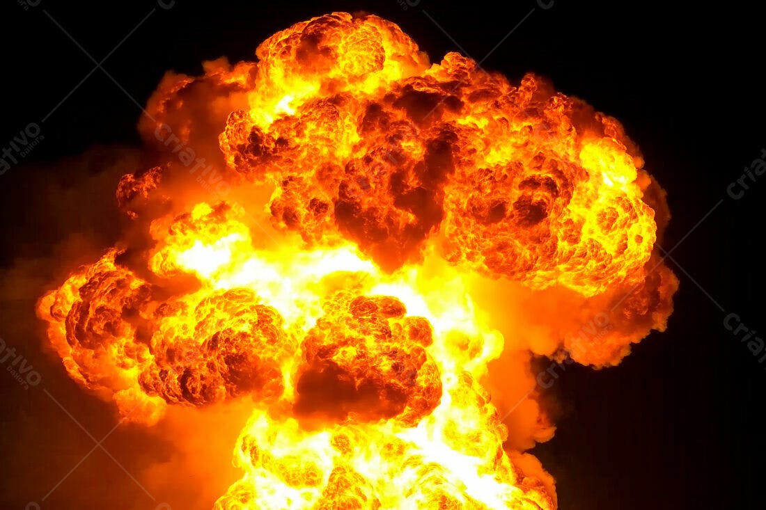 Textura Fogo Explosivo para Efeitos Visuais