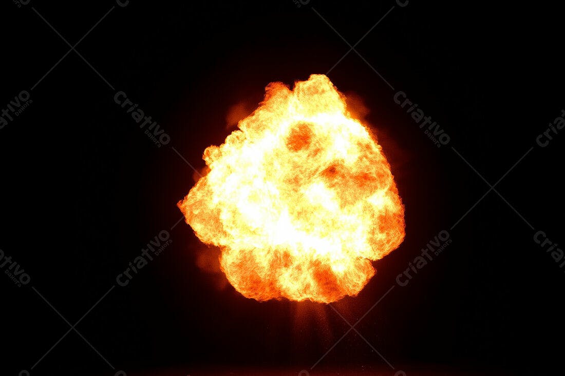 Textura Fogo Explosivo para Efeitos Visuais