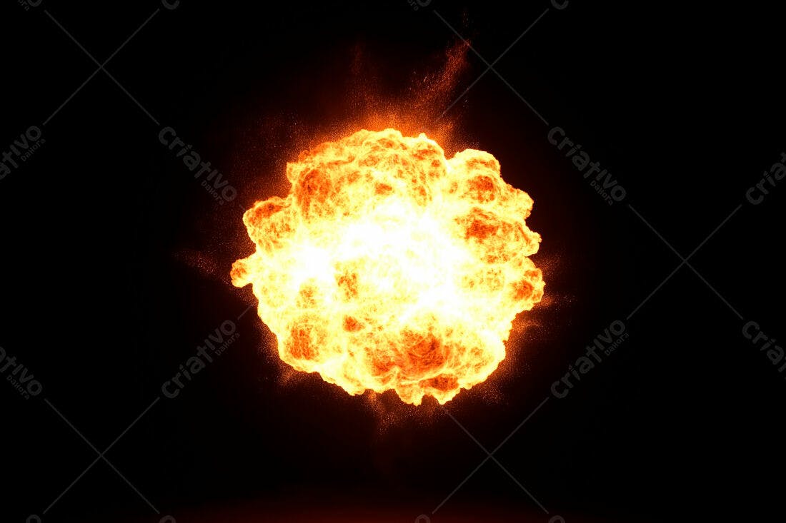 Textura Fogo Explosão para Efeitos Visuais