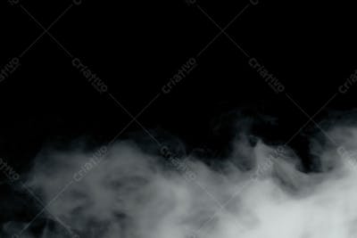 Overlay De Fumaça Fog Ou Névoa Sobre Um Fundo Preto