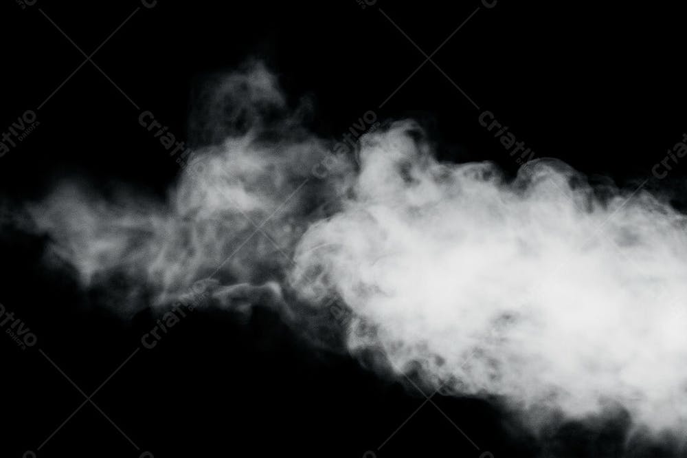 Overlay De Fumaça Fog Ou Névoa Sobre Um Fundo Preto