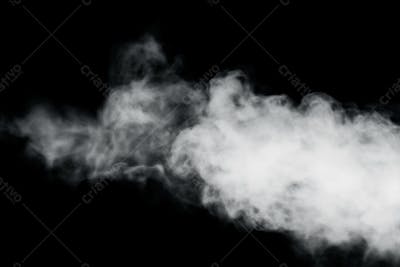Overlay De Fumaça Fog Ou Névoa Sobre Um Fundo Preto