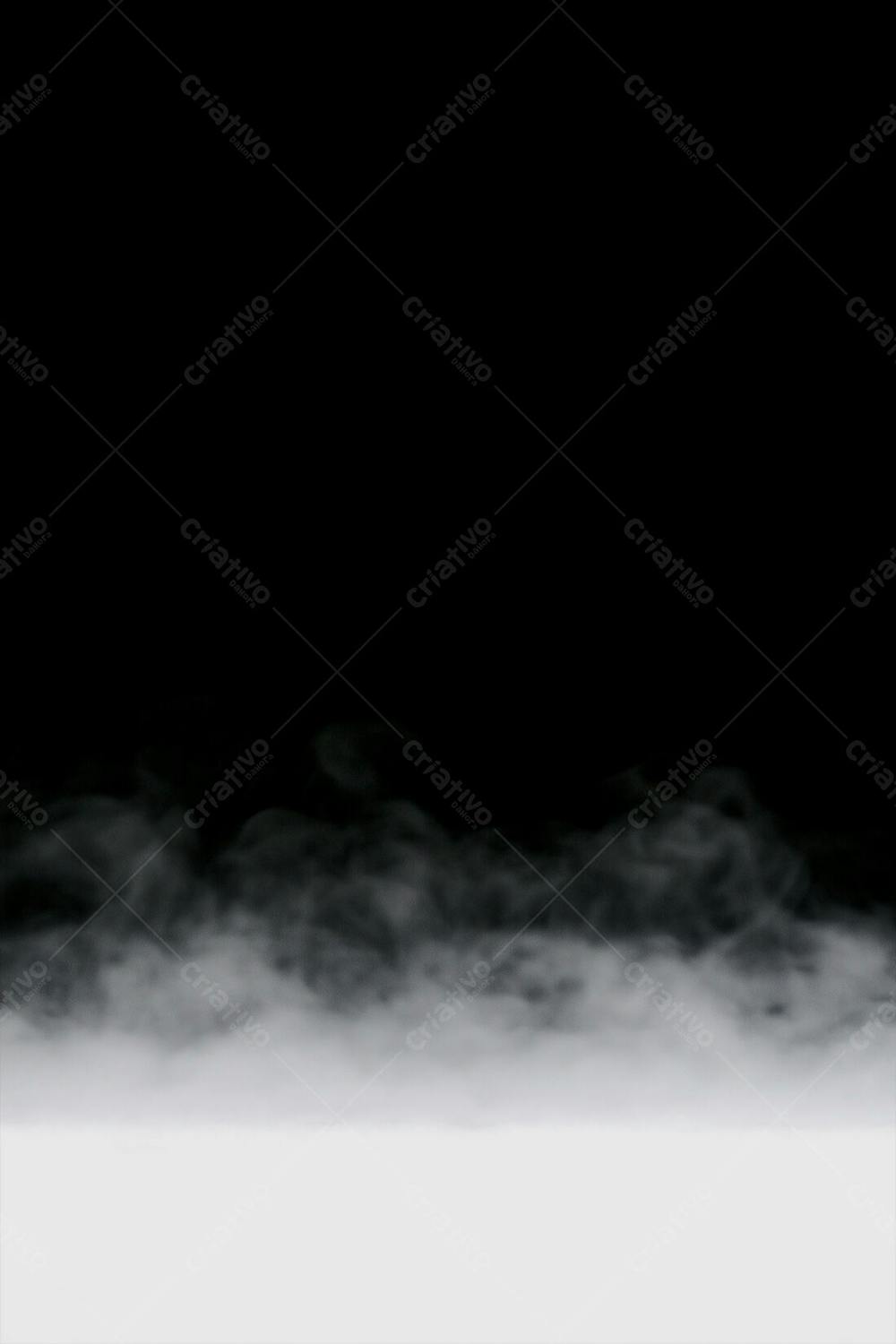 Overlay De Fumaça Fog Ou Névoa Sobre Um Fundo Preto