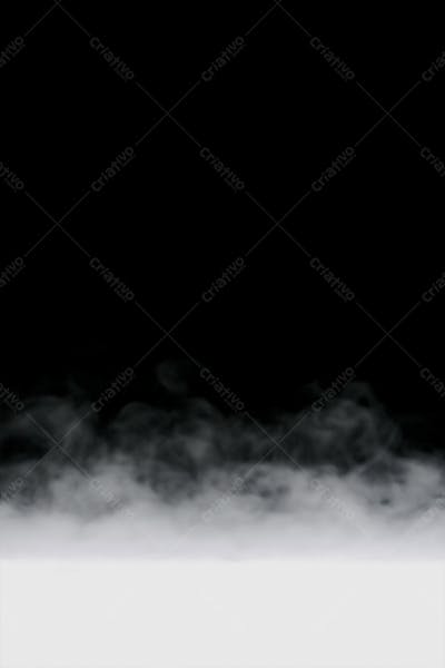 Overlay De Fumaça Fog Ou Névoa Sobre Um Fundo Preto
