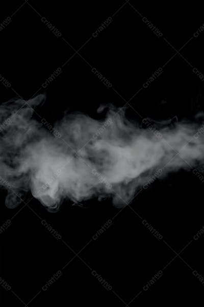 Overlay De Fumaça Fog Ou Névoa Sobre Um Fundo Preto