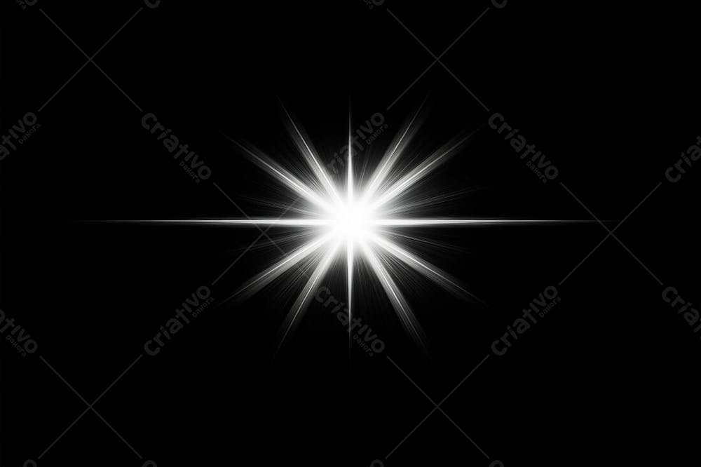 Efeito De Luz Glare Sobre Um Fundo Escuro