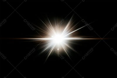 Efeito De Luz Glare Sobre Um Fundo Escuro