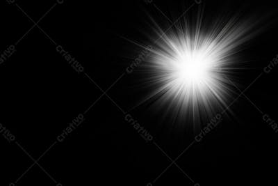Efeito De Luz Glare Sobre Um Fundo Escuro