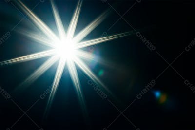Efeito De Luz Glare Sobre Um Fundo Escuro