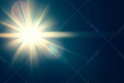 Efeito De Luz Glare Sobre Um Fundo Escuro