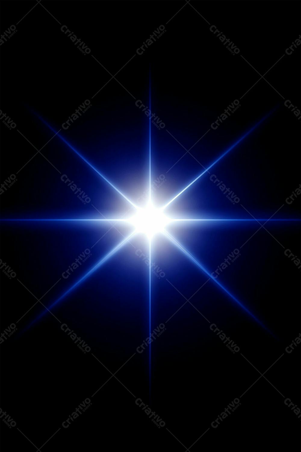 Efeito De Luz Lens Flare Sobre Um Fundo Escuro