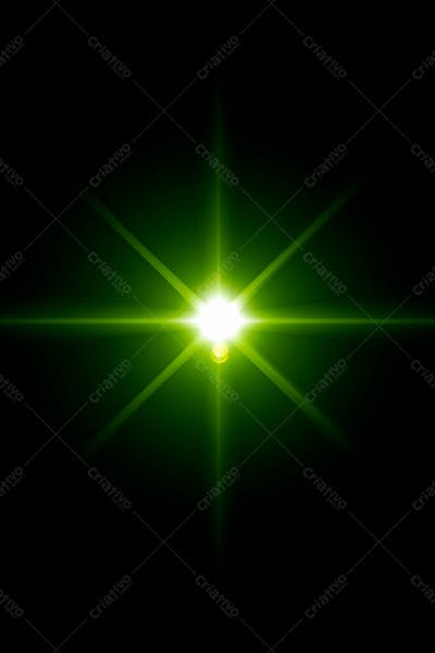 Efeito De Luz Lens Flare Sobre Um Fundo Escuro