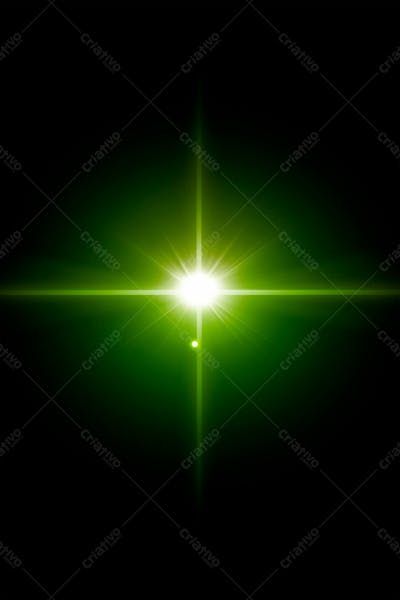Efeito De Luz Lens Flare Sobre Um Fundo Escuro