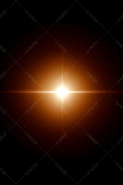 Efeito De Luz Lens Flare Sobre Um Fundo Escuro