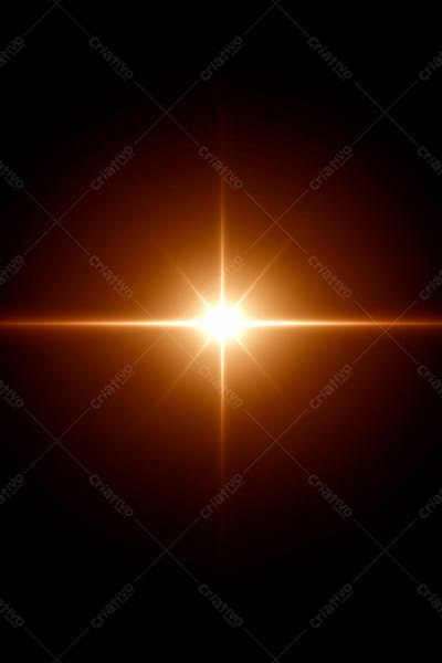Efeito De Luz Lens Flare Sobre Um Fundo Escuro