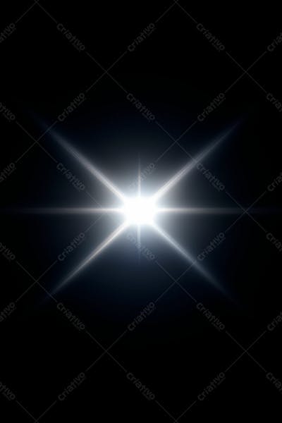 Efeito De Luz Lens Flare Sobre Um Fundo Escuro