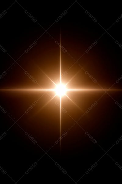 Efeito De Luz Lens Flare Sobre Um Fundo Escuro