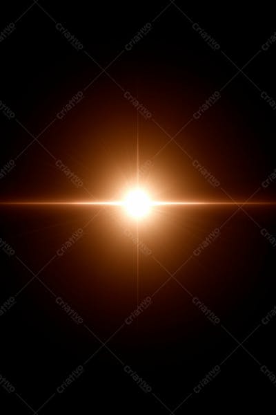 Efeito De Luz Lens Flare Sobre Um Fundo Escuro