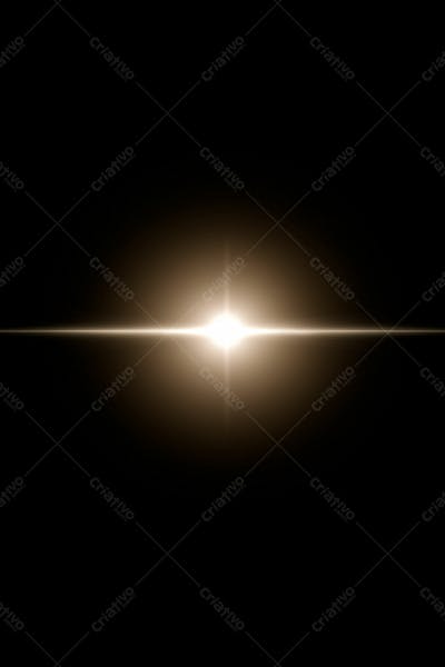 Efeito De Luz Lens Flare Sobre Um Fundo Escuro