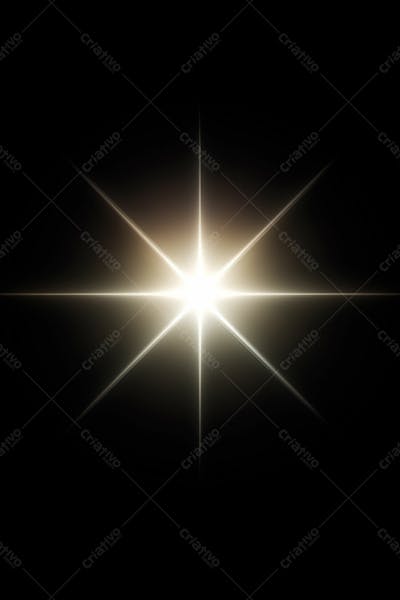 Efeito De Luz Lens Flare Sobre Um Fundo Escuro