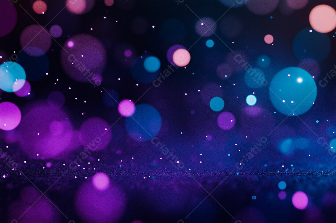 Textura Bokeh Neon para Fundo