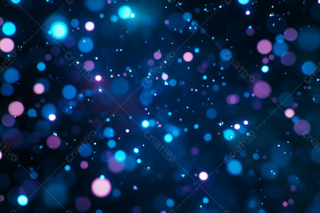 Textura Luzes Bokeh Azul e Rosa para Fundo