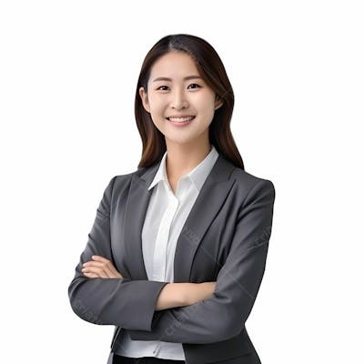  Retrato de mulher jovem de negócios