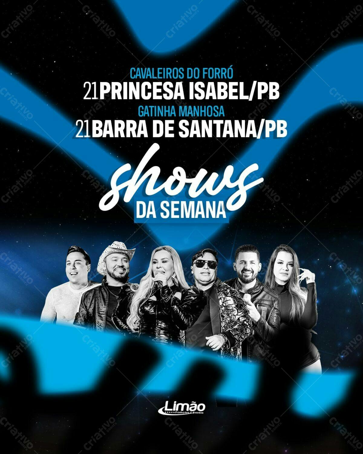 Flyer Shows da Semana PSD Editável