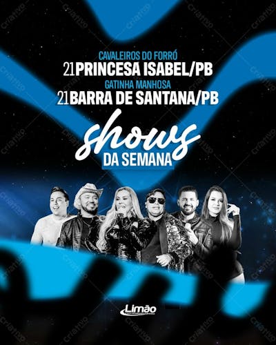 Shows da Semana - Setembro Limão Produções