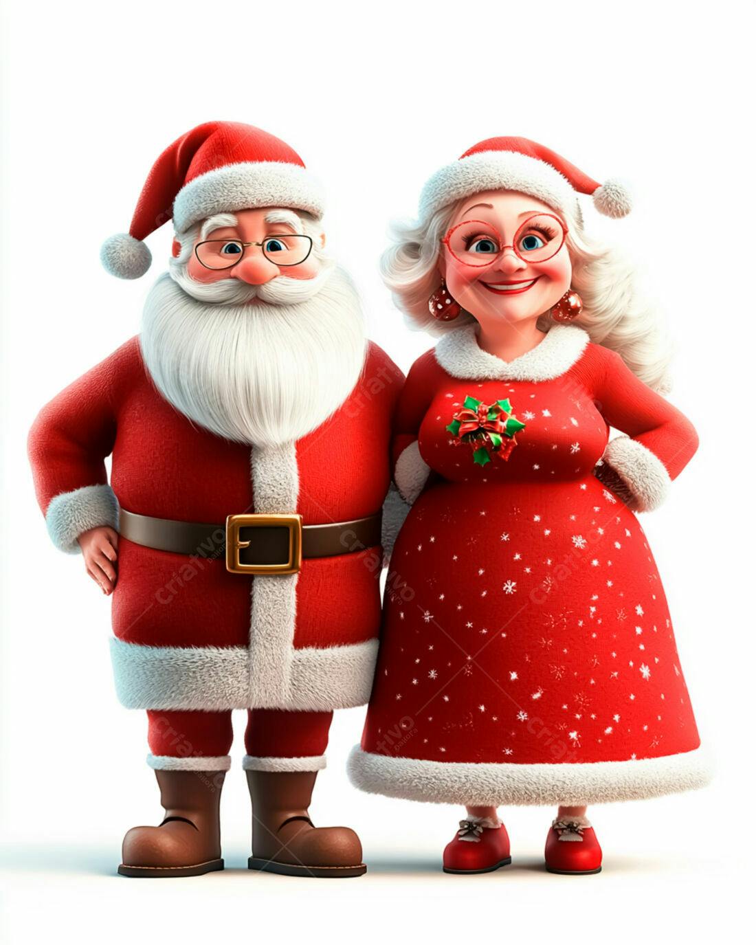 Papai Noel e Mamãe Noel Natal