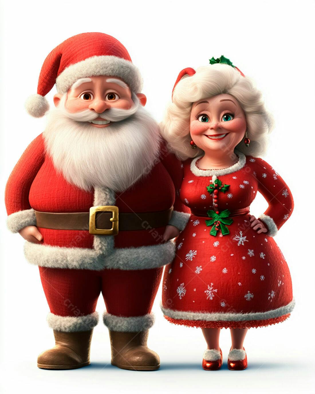 Papai Noel e Mamãe Noel Natalinos