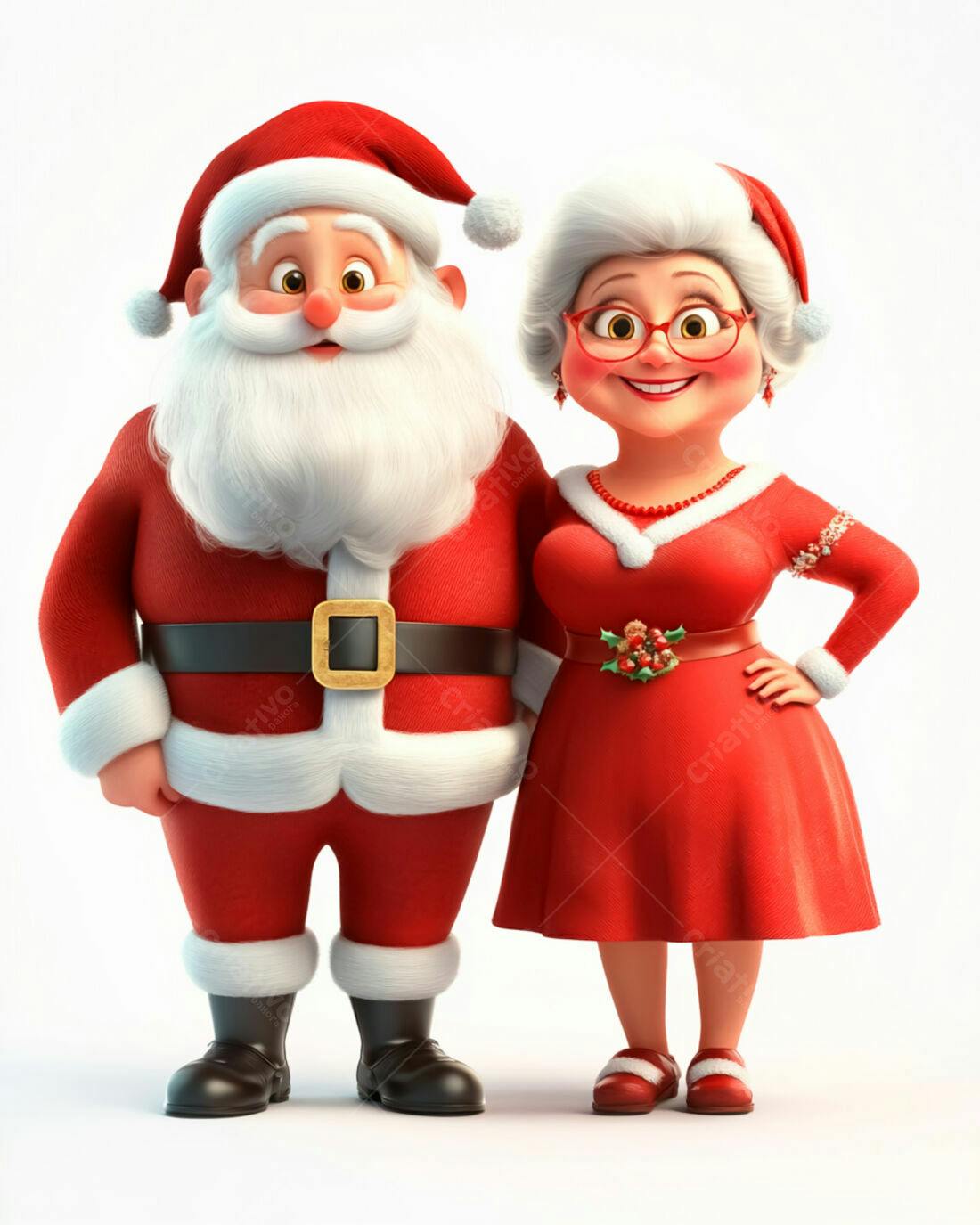 Papai Noel e Mamãe Noel Natalinos