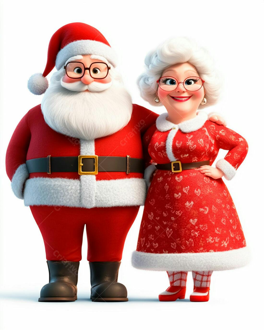 Papai Noel e Mamãe Noel Natalino